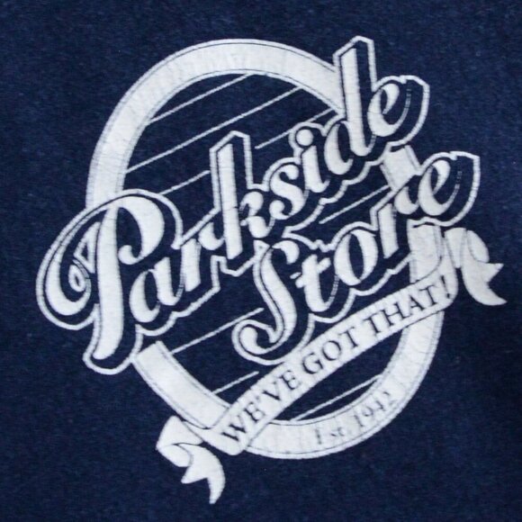 Vintage MV Sport Parkside Store Navy Crew Neck Sweater L Made In Honduras Size L - Picture 9 of 9